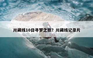 川藏线10日寻梦之旅？川藏线记录片