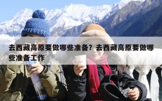 去西藏高原要做哪些准备？去西藏高原要做哪些准备工作