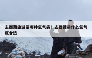 去西藏旅游带哪种氧气袋？去西藏带什么氧气瓶合适