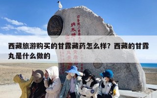 西藏旅游购买的甘露藏药怎么样？西藏的甘露丸是什么做的