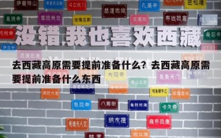 去西藏高原需要提前准备什么？去西藏高原需要提前准备什么东西