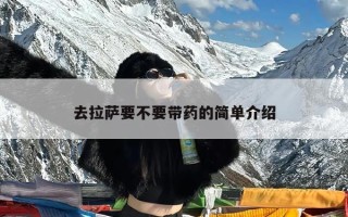 去拉萨要不要带药的简单介绍