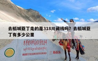 去稻城亚丁走的是318川藏线吗？去稻城亚丁有多少公里