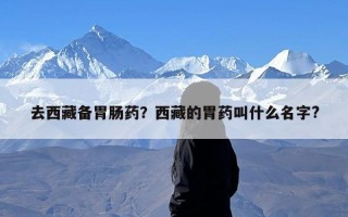 去西藏备胃肠药？西藏的胃药叫什么名字?