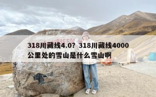 318川藏线4.0？318川藏线4000公里处的雪山是什么雪山啊