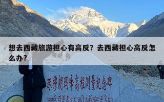 想去西藏旅游担心有高反？去西藏担心高反怎么办?