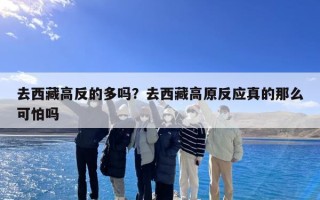 去西藏高反的多吗？去西藏高原反应真的那么可怕吗