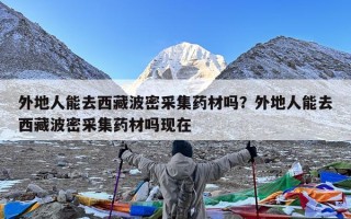 外地人能去西藏波密采集药材吗？外地人能去西藏波密采集药材吗现在