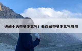 进藏十天带多少氧气？去西藏带多少氧气够用