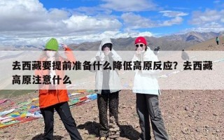 去西藏要提前准备什么降低高原反应？去西藏高原注意什么