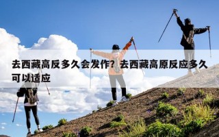 去西藏高反多久会发作？去西藏高原反应多久可以适应