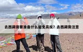 去西藏需要准备什么避免高反？去西藏需注意