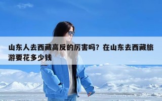 山东人去西藏高反的厉害吗？在山东去西藏旅游要花多少钱