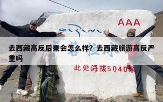 去西藏高反后果会怎么样？去西藏旅游高反严重吗