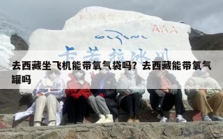 去西藏坐飞机能带氧气袋吗？去西藏能带氧气罐吗