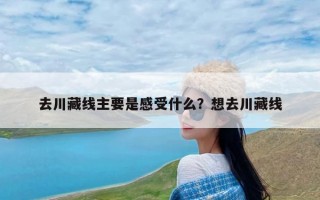 去川藏线主要是感受什么？想去川藏线