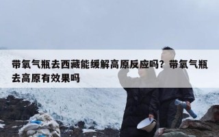 带氧气瓶去西藏能缓解高原反应吗？带氧气瓶去高原有效果吗