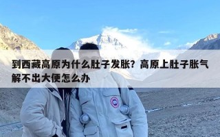 到西藏高原为什么肚子发胀？高原上肚子胀气解不出大便怎么办