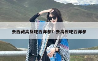 去西藏高反吃西洋参？去高原吃西洋参