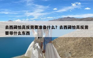 去西藏怕高反需要准备什么？去西藏怕高反需要带什么东西