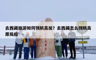 去西藏旅游如何预防高反？去西藏怎么预防高原反应