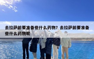 去拉萨前要准备些什么药物？去拉萨前要准备些什么药物呢