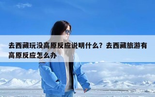 去西藏玩没高原反应说明什么？去西藏旅游有高原反应怎么办