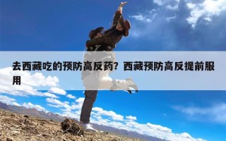 去西藏吃的预防高反药？西藏预防高反提前服用