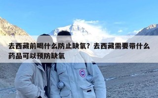 去西藏前喝什么防止缺氧？去西藏需要带什么药品可以预防缺氧