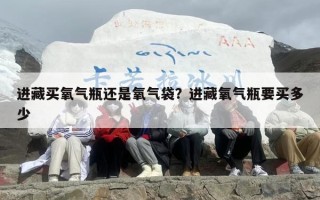 进藏买氧气瓶还是氧气袋？进藏氧气瓶要买多少