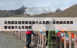 去西藏高原需要准备什么东西？去西藏高原需要准备什么东西呢